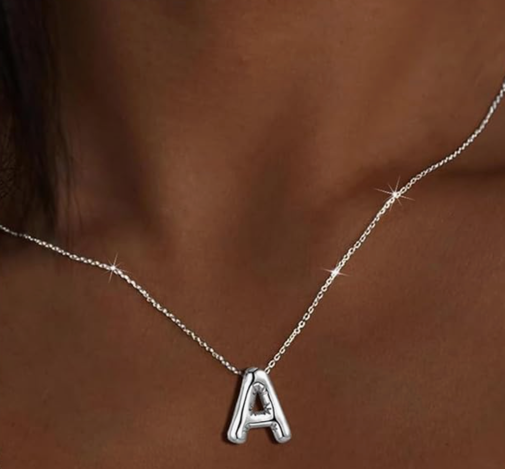 Golden Bubble Letter Necklace