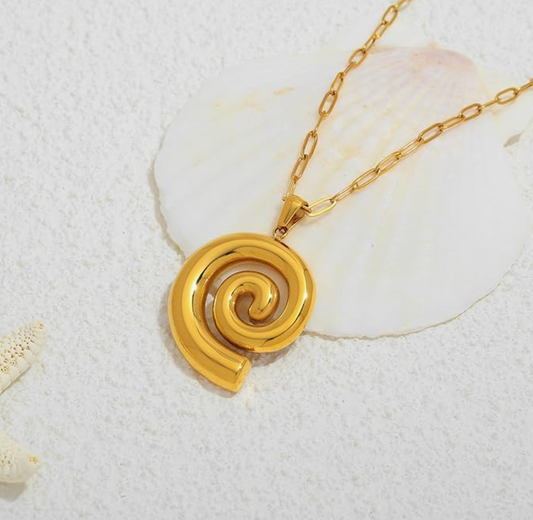 Golden Curve Necklace